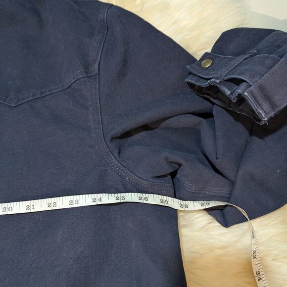 Carhartt Navy Blue Chore Coat Blanket Lined Size XL - Picture 5 of 13